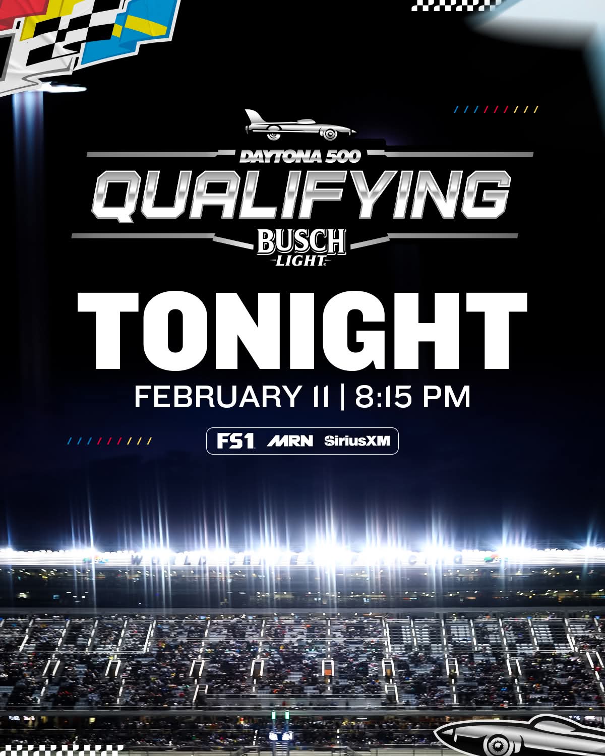 Watch DAYTONA 500 qualifying live on FS1